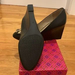 Tory Burch Luna 85MM Wedge Calf Leather